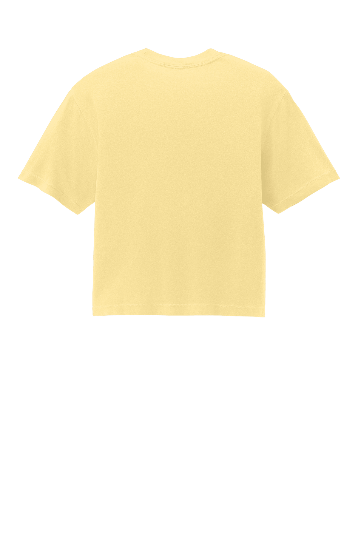 Comfort Colors women's heavyweight boxy crop top with garment-dyed finish and relaxed fit, featuring a custom print on the back.