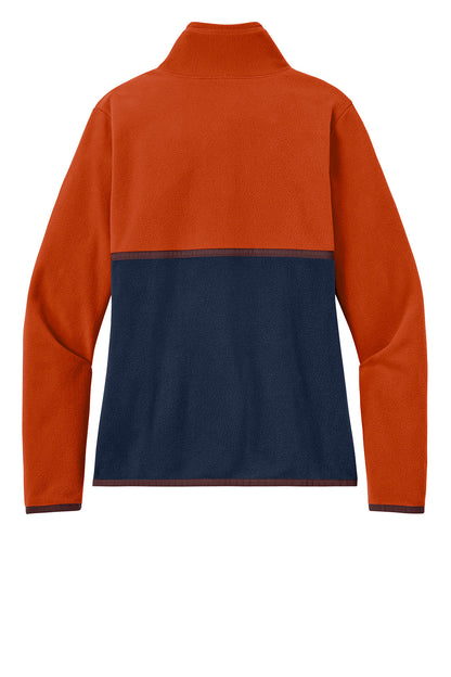 Cotopaxi Women’s Amado 1/2-Zip Fleece jacket in canyon maritime color, shown from the back with a flat, smooth fabric finish.