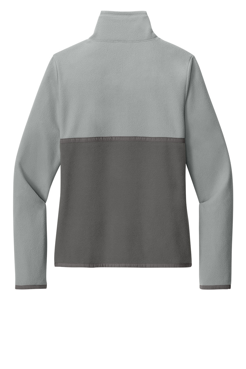 Print-View Cotopaxi Women’s Amado 1/2-Zip Fleece jacket in Smoke and Cinder, shown from the back with a flat view.