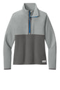 Cotopaxi Women's Amado 1/2-Zip Fleece jacket in smoky cinder color, shown from the front with a half-zip design and fleece material.