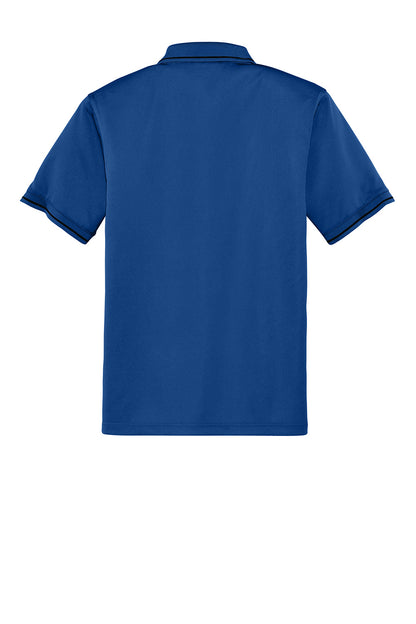 Royal blue CornerStone® Select snag-proof tipped pocket polo shirt by Print-View, shown from the back flat view.