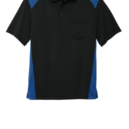 conrer stone Black royal flat polo front view 