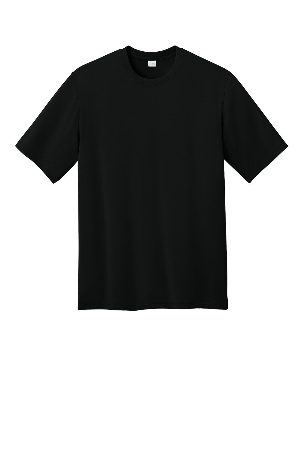 Black CornerStone® Workwear Pro short sleeve T-shirt by Print-View with a flat front design.