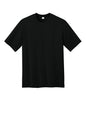 Black CornerStone® Workwear Pro short sleeve T-shirt by Print-View with a flat front design.
