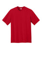 Red CornerStone® Workwear Pro short sleeve T-shirt by Print-View, front view showing classic crew neck and fitted design.