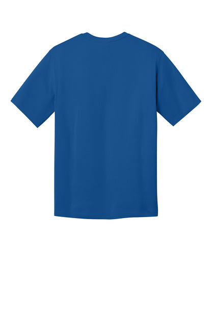 Royal blue CornerStone® Workwear Pro short sleeve T-shirt by Print-View, plain back design, casual workwear style.