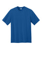 Royal blue CornerStone® Workwear Pro short sleeve T-shirt by Print-View, front view showing fitted crew neck and logo detail.