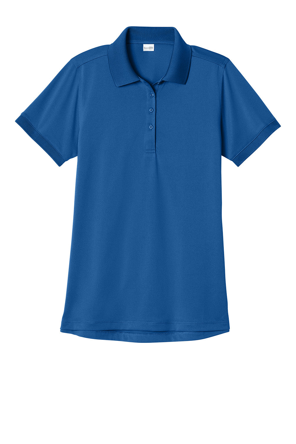 Royal blue CornerStone® Women’s Workwear Pro Polo by Print-View, front view showing breathable fabric and classic fit.