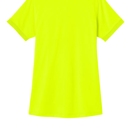 CornerStone Women’s Workwear Pro Polo in safety yellow, showcasing a comfortable fit and breathable fabric for women’s workwear.