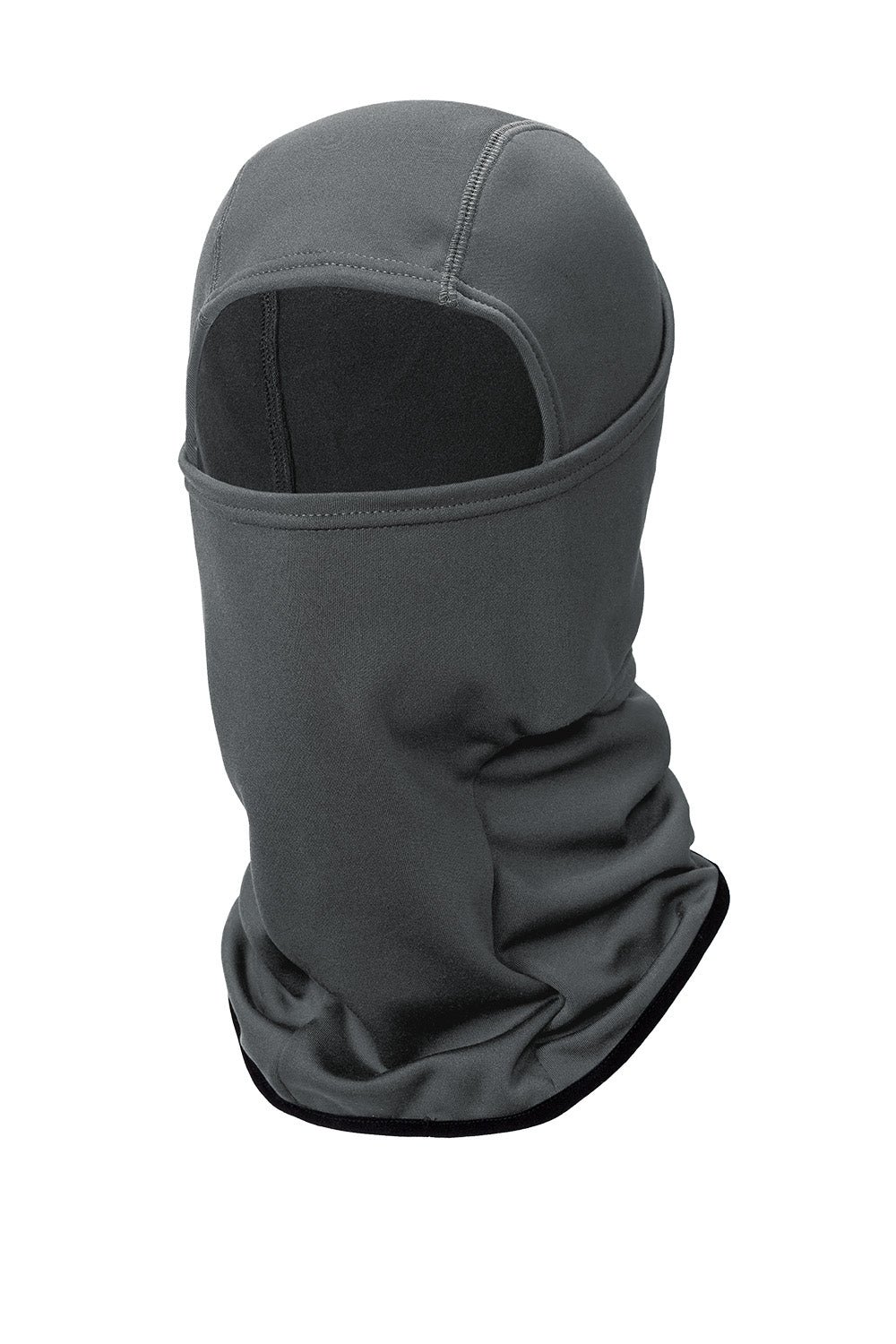 Charcoal CornerStone® Smooth Fleece face mask balaclava by Print-View, shown from the left side view.