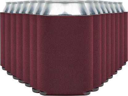 Soft insulated Can Cooler Koozies from Print View in burgundy, featuring printed designs and customizable options.