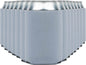 Gray insulated can cooler koozie by Print View, featuring a soft fabric exterior and customizable print options for drinks.