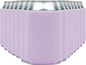 Lavender print view of Print View insulated can cooler koozie, showing its soft fabric and customizable design for keeping beverages cold.