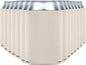 Print View soft insulated can cooler koozie with stone print, keeps drinks cold and fits standard cans, customizable option included.