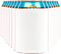 White Print View insulated can cooler koozie with printed design, perfect for keeping drinks cold and customizable.