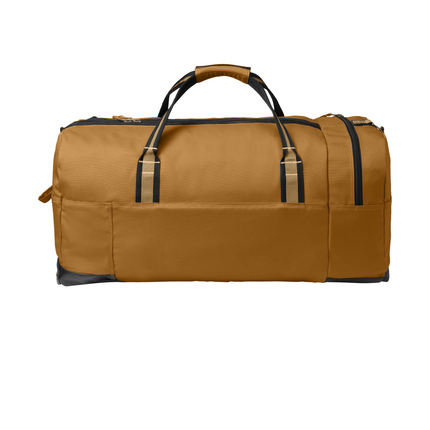 Carhartt 120L Duffel Bag back Brown print view