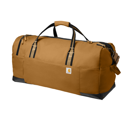 Carhartt 120L Duffel Bag right side brown print view