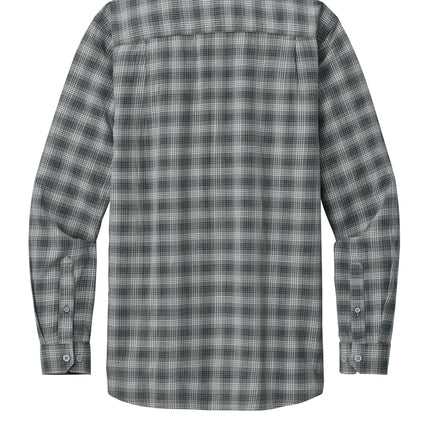 Carhartt Rugged Flex Plaid Long Sleeve Shirt Plaid Steel Navy Back