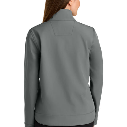 Carhartt Women’s Rain Defender Soft Shell Jacket Model Back