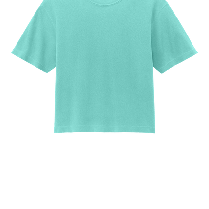 Chalky Mint Comfort Colors Boxy Tee for Women – heavyweight, garment-dyed with custom print
