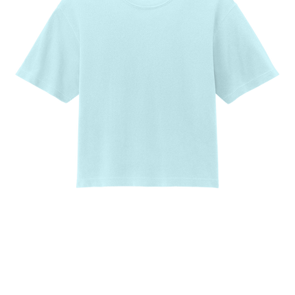 Chambray Mint Comfort Colors Boxy Tee for Women – heavyweight, garment-dyed with custom print