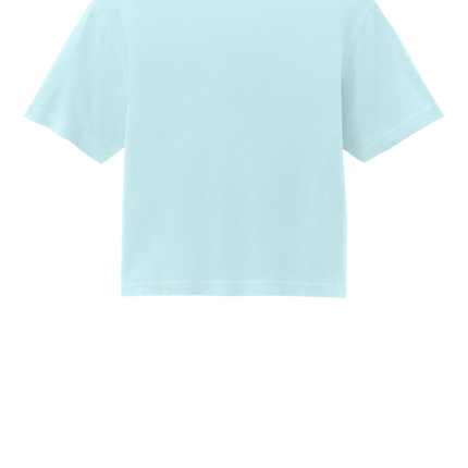 Chambray Mint Comfort Colors Boxy Tee for Women – heavyweight, garment-dyed with custom print Back