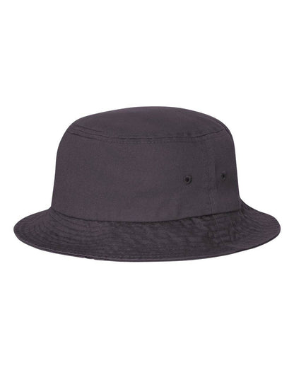 Charcoal bucket hat by Print-View featuring a stylish printed design, available plain or customizable.
