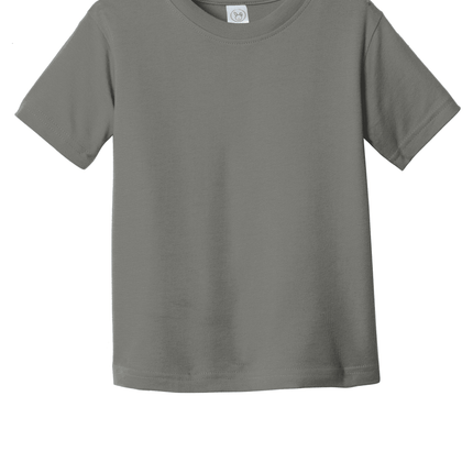 Charcoal Toddler Fine Jersey Tee – Soft Cotton Custom T-Shirt for Kids by Print View