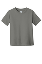 Charcoal toddler's fine jersey cotton T-shirt by Rabbit Skins, soft and comfortable for kids, featuring a classic crew neck design.