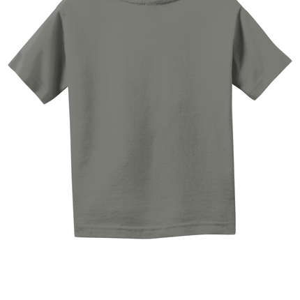 Charcoal Toddler Fine Jersey Tee – Soft Cotton Custom T-Shirt for Kids by Print View Back