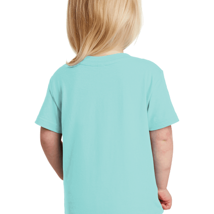 Chill Toddler Fine Jersey Tee – Soft Cotton Custom T-Shirt for Kids by Print View Model Back