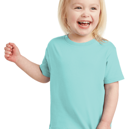 Chill Toddler Fine Jersey Tee – Soft Cotton Custom T-Shirt for Kids by Print View Model Front