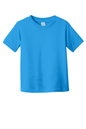 Cobalt toddler fine jersey cotton T-shirt by Rabbit Skins, soft and comfortable for kids, featuring a classic custom design.