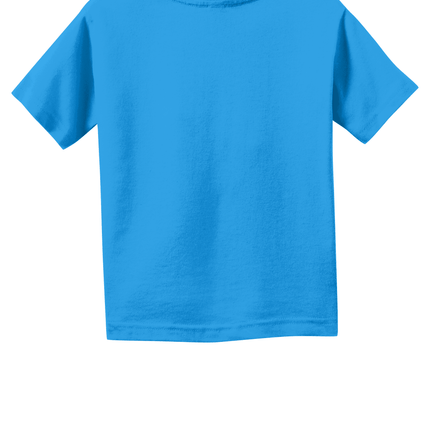 Cobalt Toddler Fine Jersey Tee – Soft Cotton Custom T-Shirt for Kids by Print View back