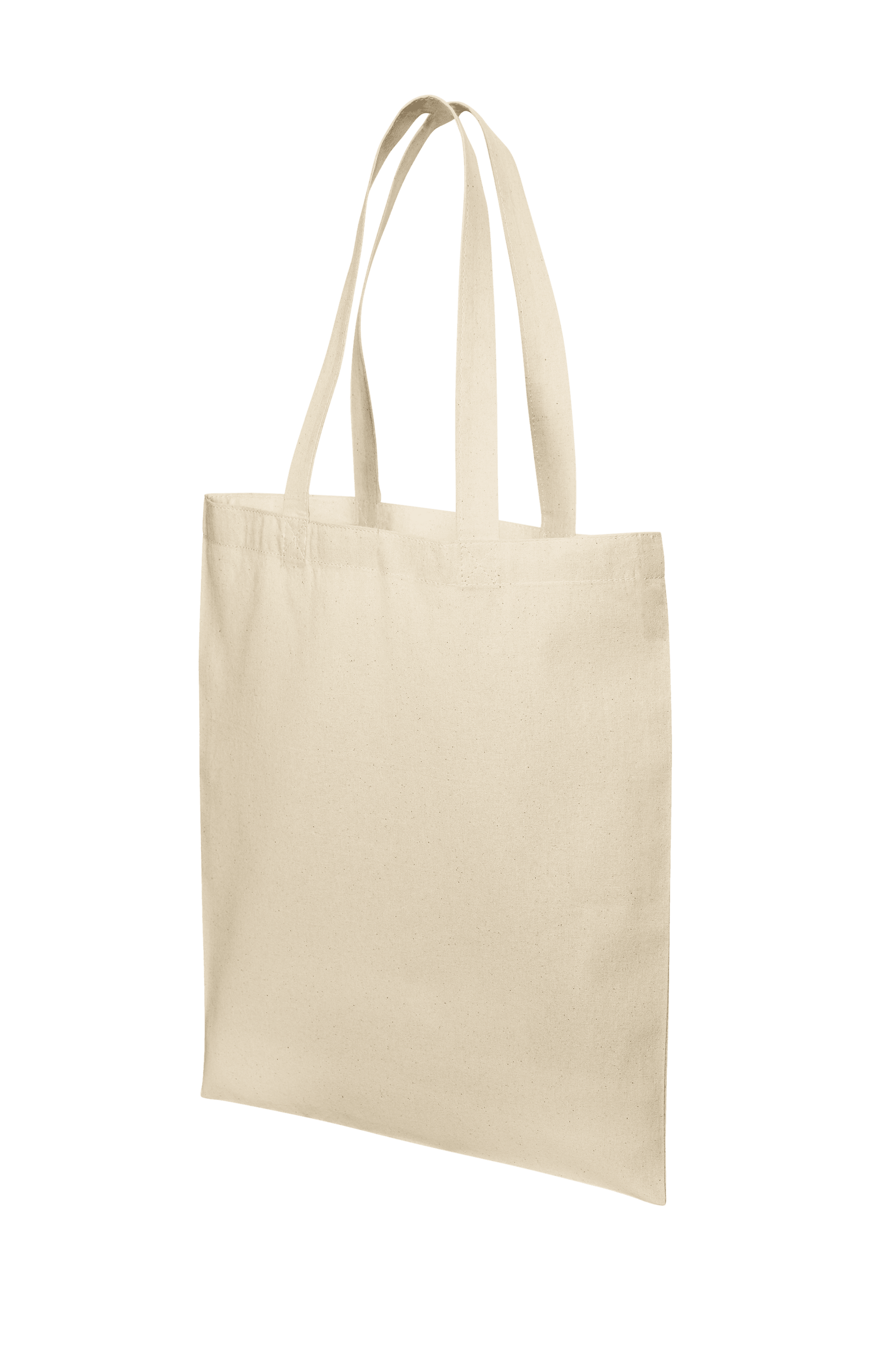 Natural cotton tote bag with print design, reusable lightweight cloth bag from Print View, ideal for shopping or daily use