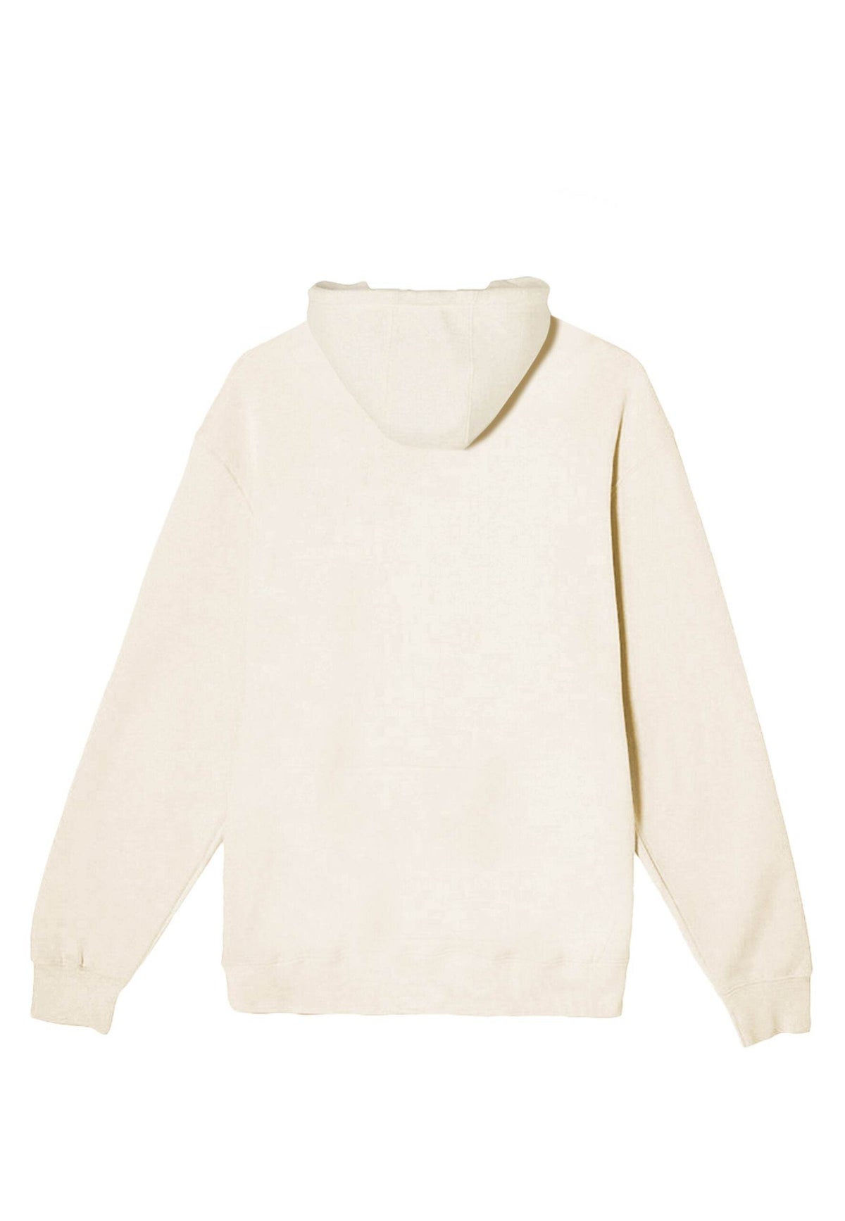 Cream Lane 7 unisex plain premium pullover hoodie, front view showing the smooth fabric and classic design.
