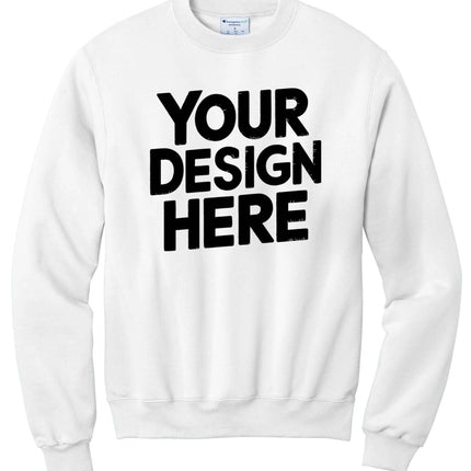 Design your own Custom Crewneck Sweatshirt with printing or embroidery