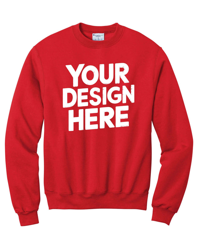 Design your own Custom Crewneck Sweatshirt with printing or embroidery