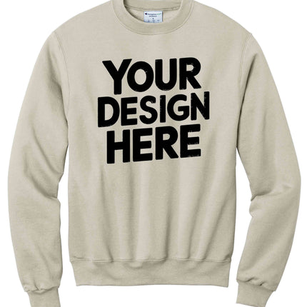 Design your own Custom Crewneck Sweatshirt with printing or embroidery