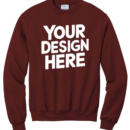 Design your own Custom Crewneck Sweatshirt with printing or embroidery