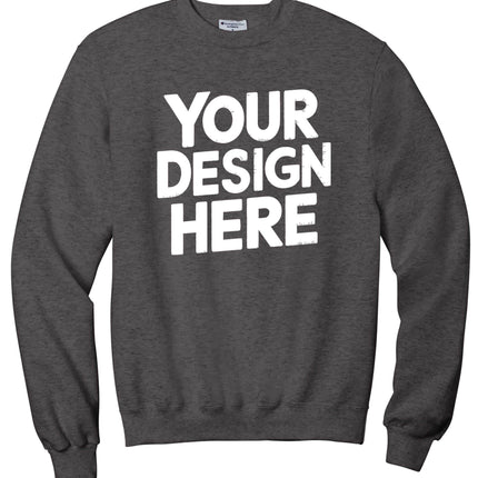 Design your own Custom Crewneck Sweatshirt with printing or embroidery