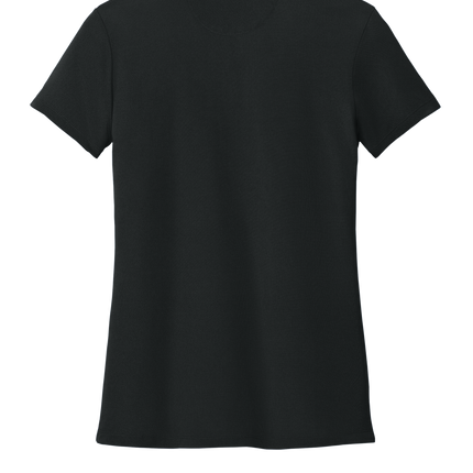 Custom Brooks Brothers Women’s Polo Shirt – breathable mesh pique fabric in feminine fit Black back