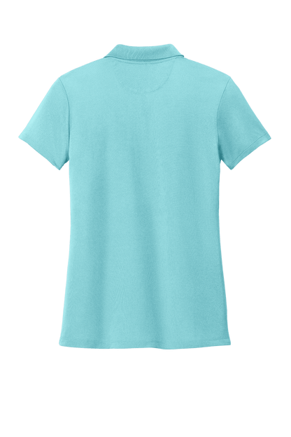 Brooks Brothers women's mesh pique performance polo shirt in mint, moisture-wicking fabric, custom embroidered, breathable fit.