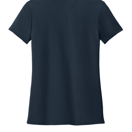Custom Brooks Brothers Women’s Polo Shirt – breathable mesh pique fabric in feminine fit Navy back