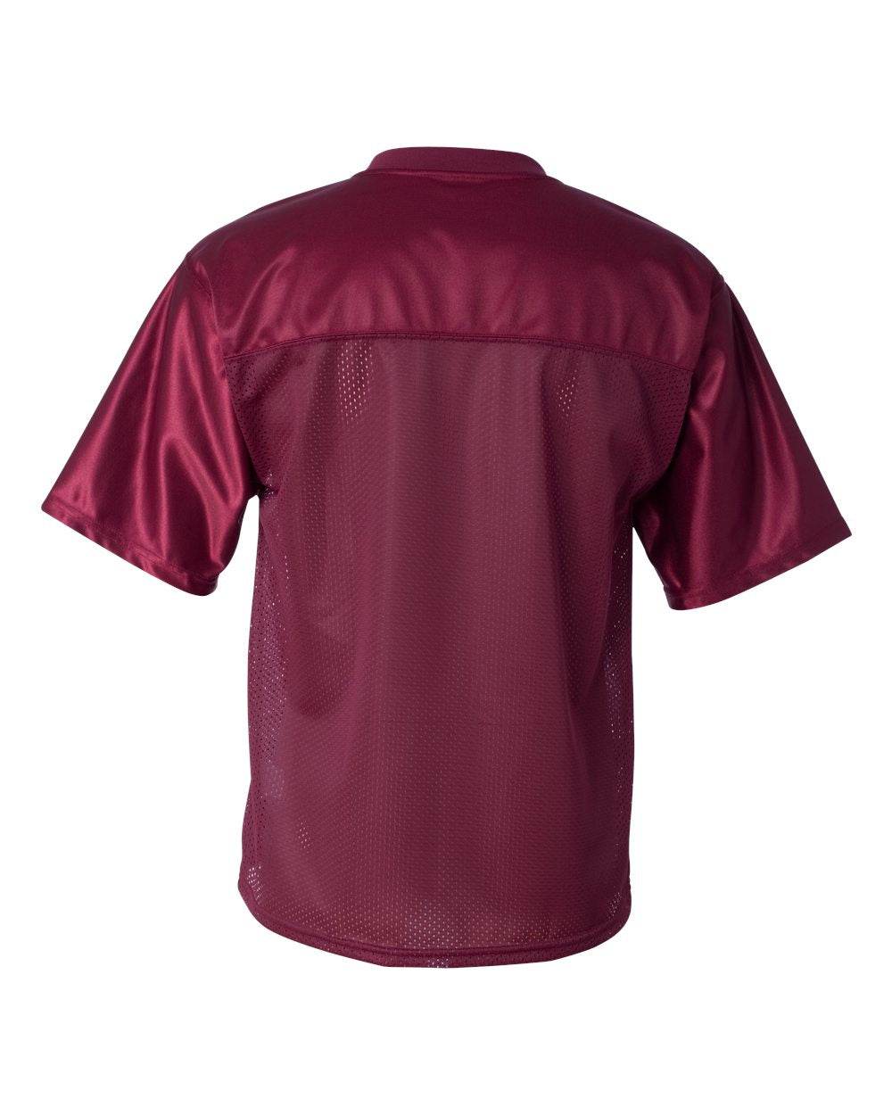 Men's maroon football jersey by Augusta Sportswear, custom printed stadium replica with personalized name and number.