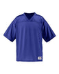 Men's Augusta Sportswear football jersey, custom printed stadium replica with personalized name and number in purple.