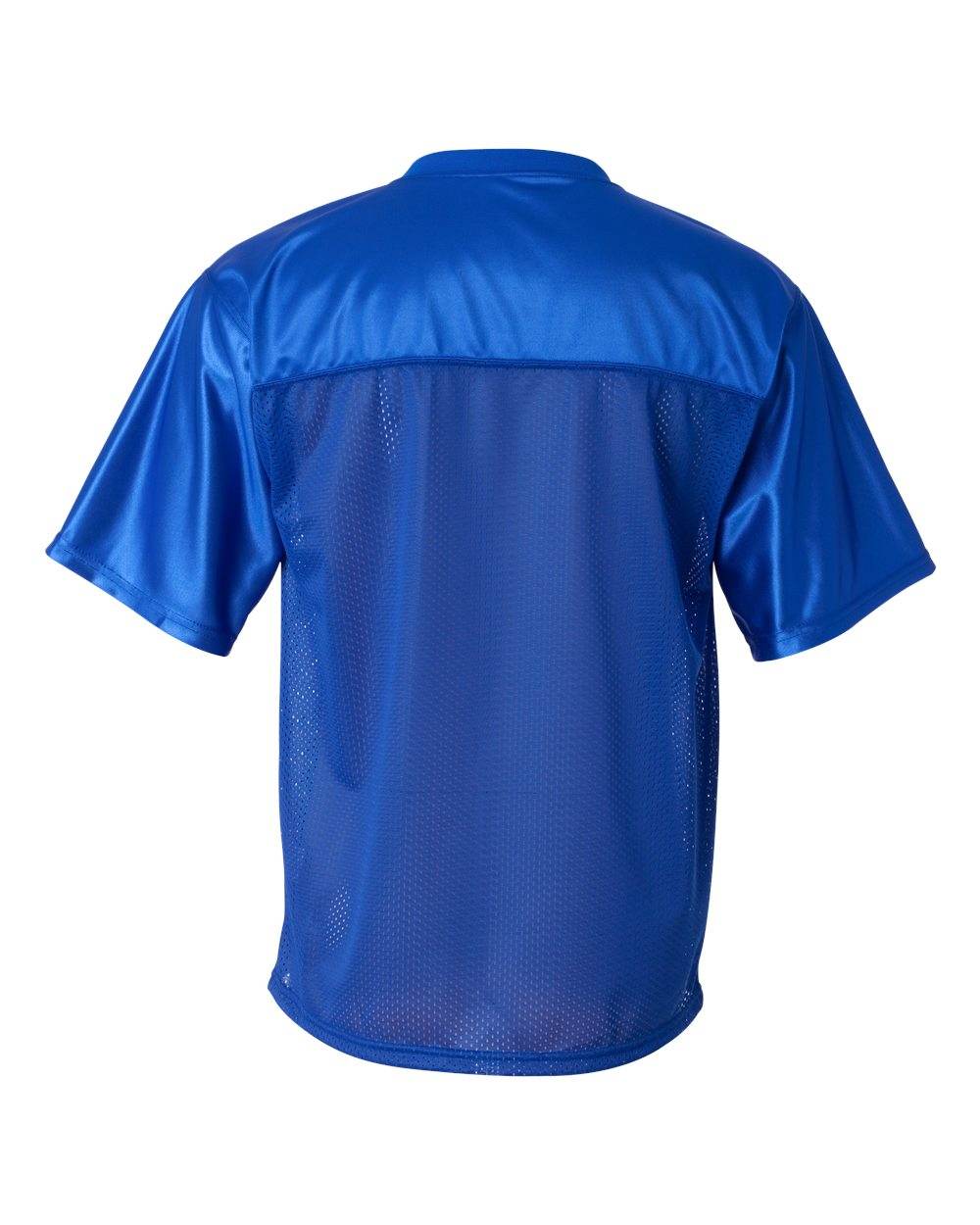 Men's Augusta Sportswear football jersey with custom printed name and number, royal blue stadium replica football jersey.