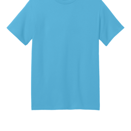 Custom Printed Recycled Tee – Port & Company® Eco Shirt Aquatic Blue