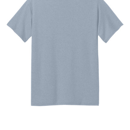 Custom Printed Recycled Tee – Port & Company® Eco Shirt Athletic Heather back