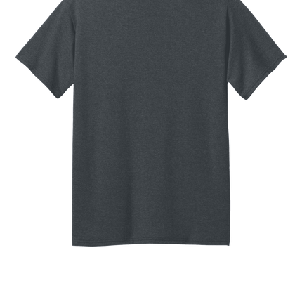 Custom Printed Recycled Tee – Port & Company® Eco Shirt Heather Grey Back